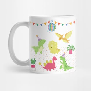 Dinosaurs Having A Friendly Party Mug